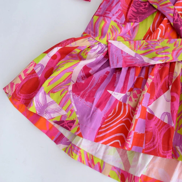 Alden Adair Crazy Crush Purple Pink Floral Charlotte Mini Dress S - Picture 6 of 14